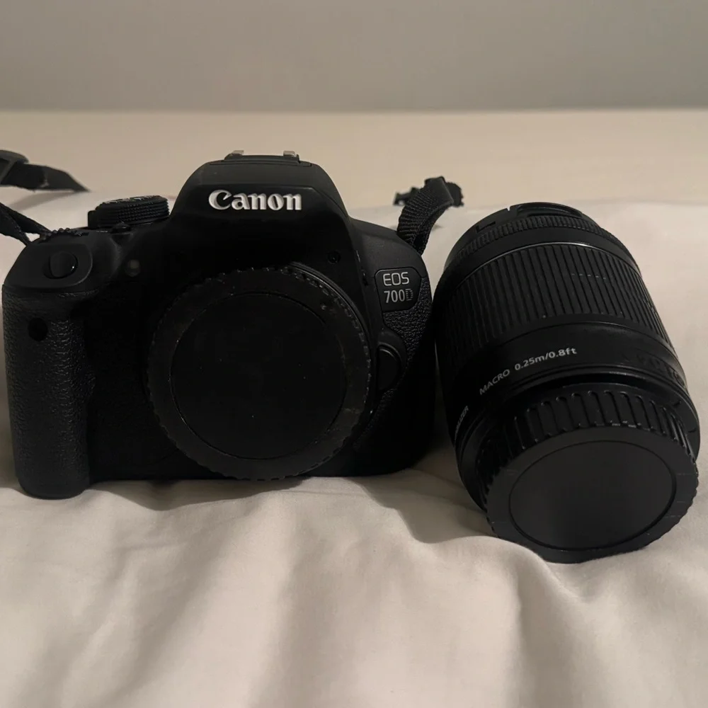 Canon Black DSLR Camera with Bag and Lenses